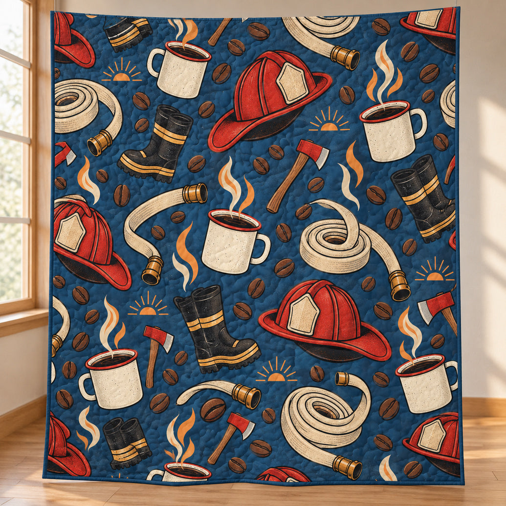 Dawn Shift Coffeehouse Quilt Blanket