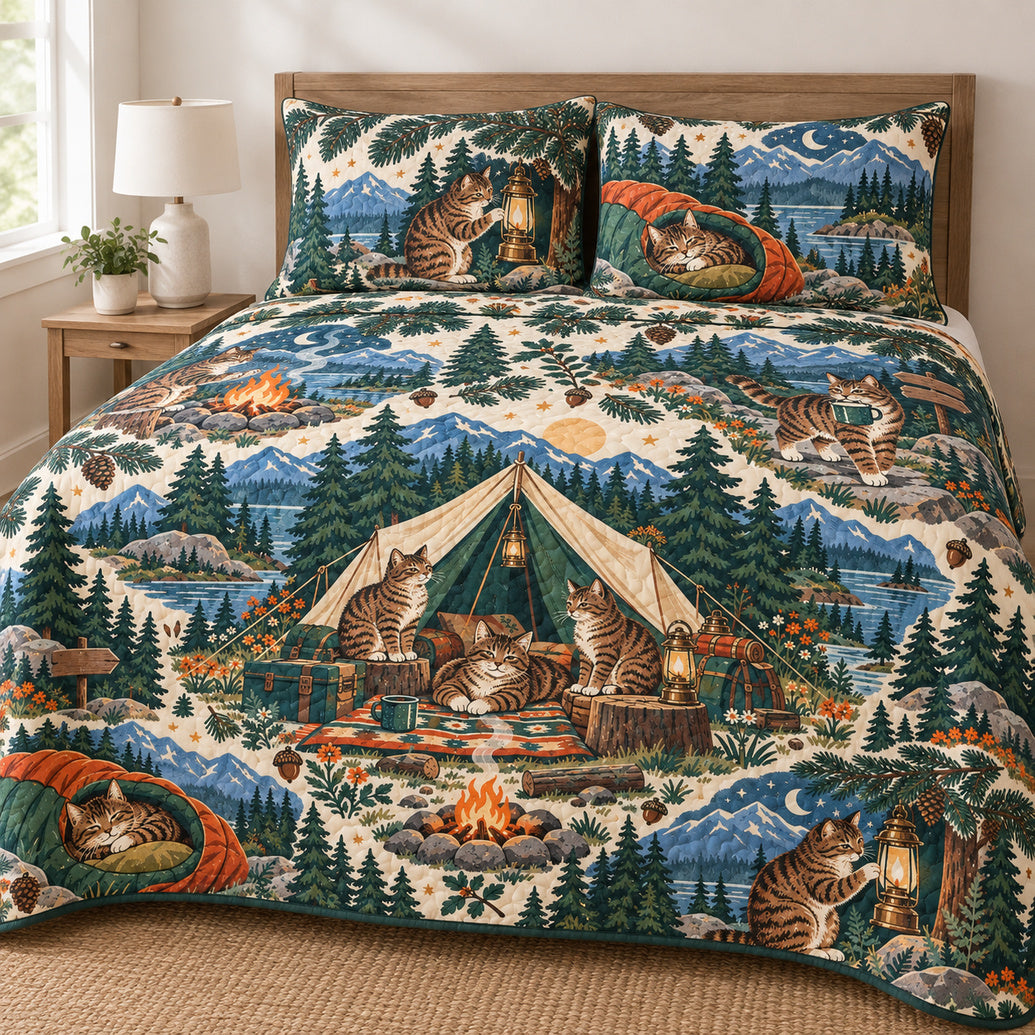 Tabby Trail Campfire Bedding Set