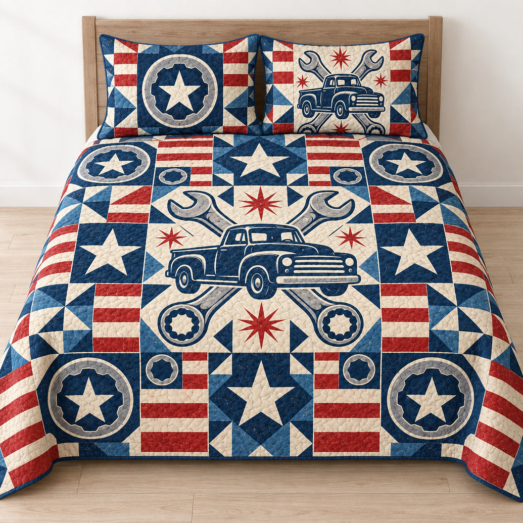 Stars, Stripes & Socket Sets Bedding Set