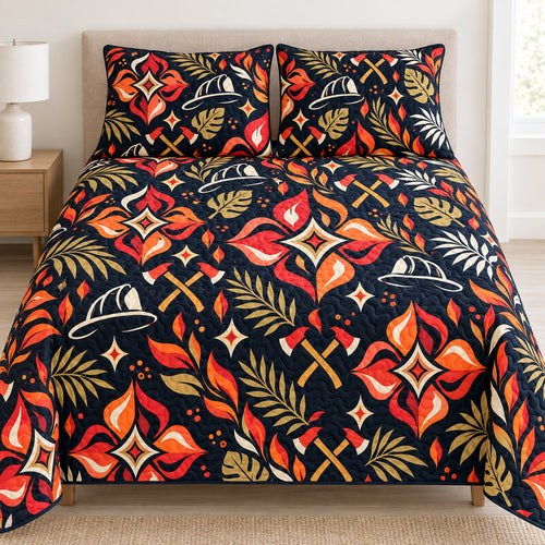 Ember Four-Point Signal Bedding Set