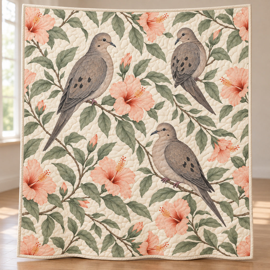 Dawn Dove Canopy Quilt Blanket