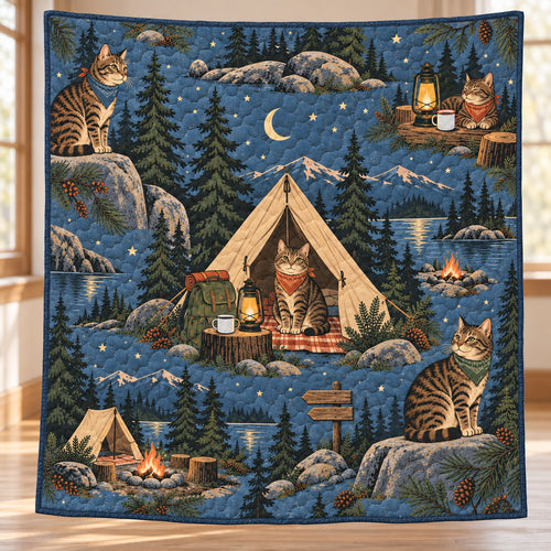Tabby Trail Lanterns Quilt Blanket