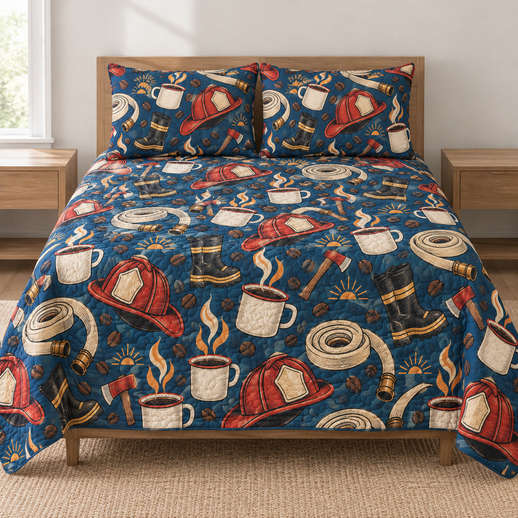Dawn Shift Coffeehouse Bedding Set