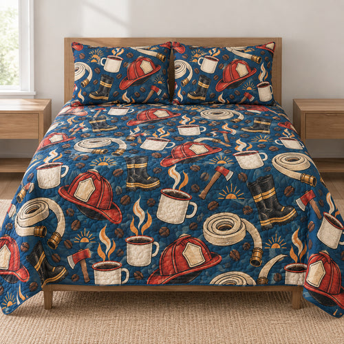 Dawn Shift Coffeehouse Bedding Set