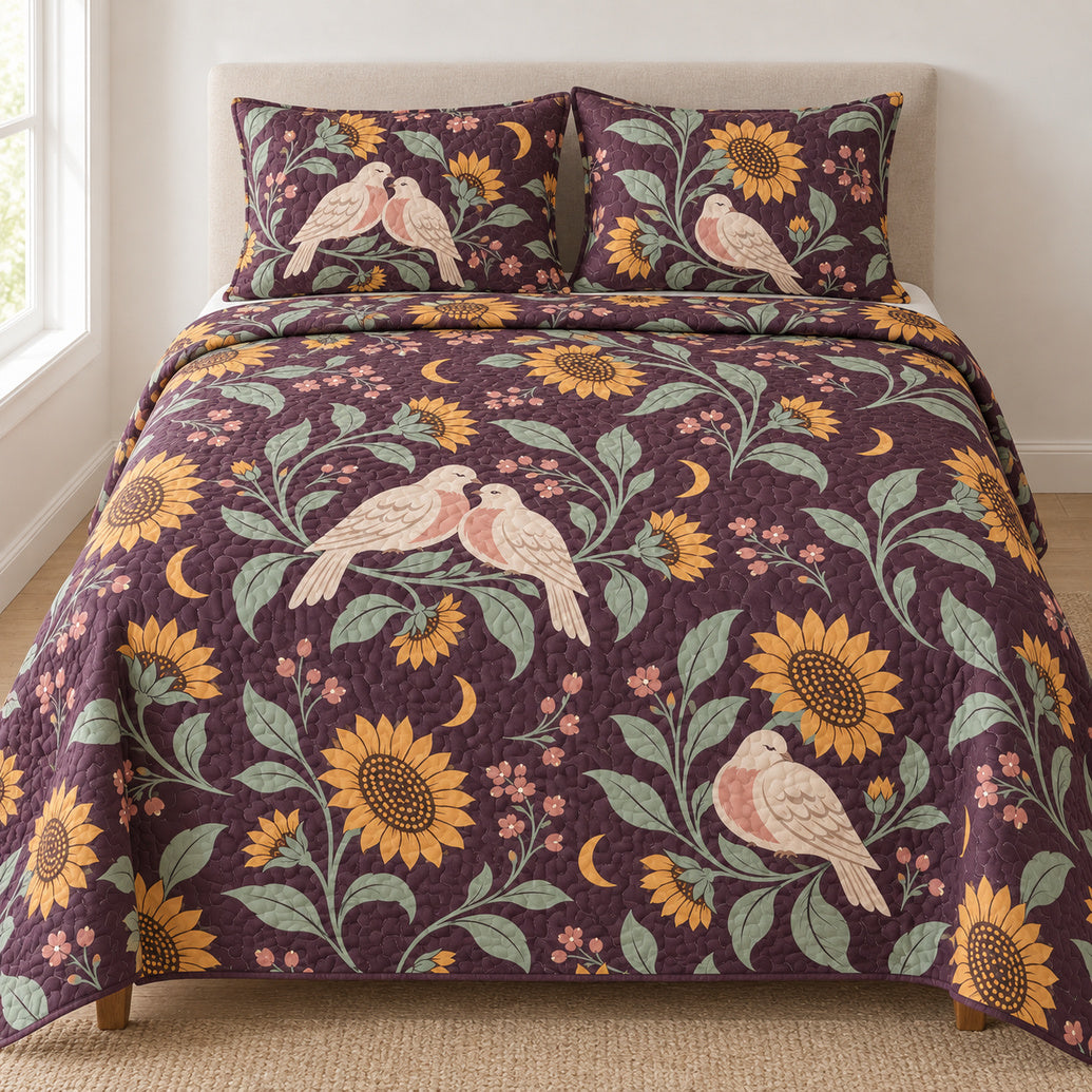 Dove Moon Garden Bedding Set