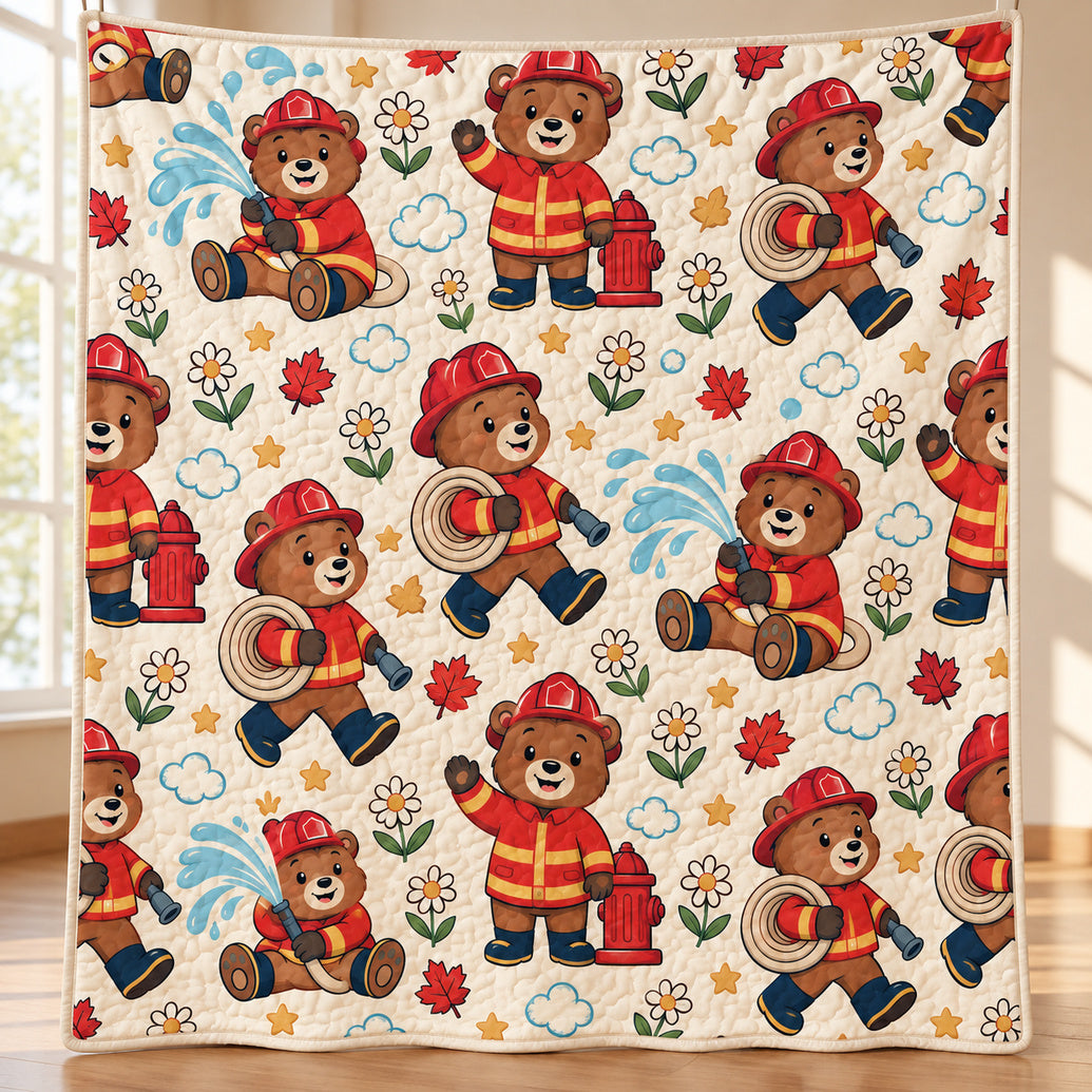 Honey Bear Hose Parade Quilt Blanket