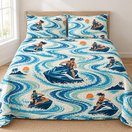 Weekend Wake Geometry Bedding Set