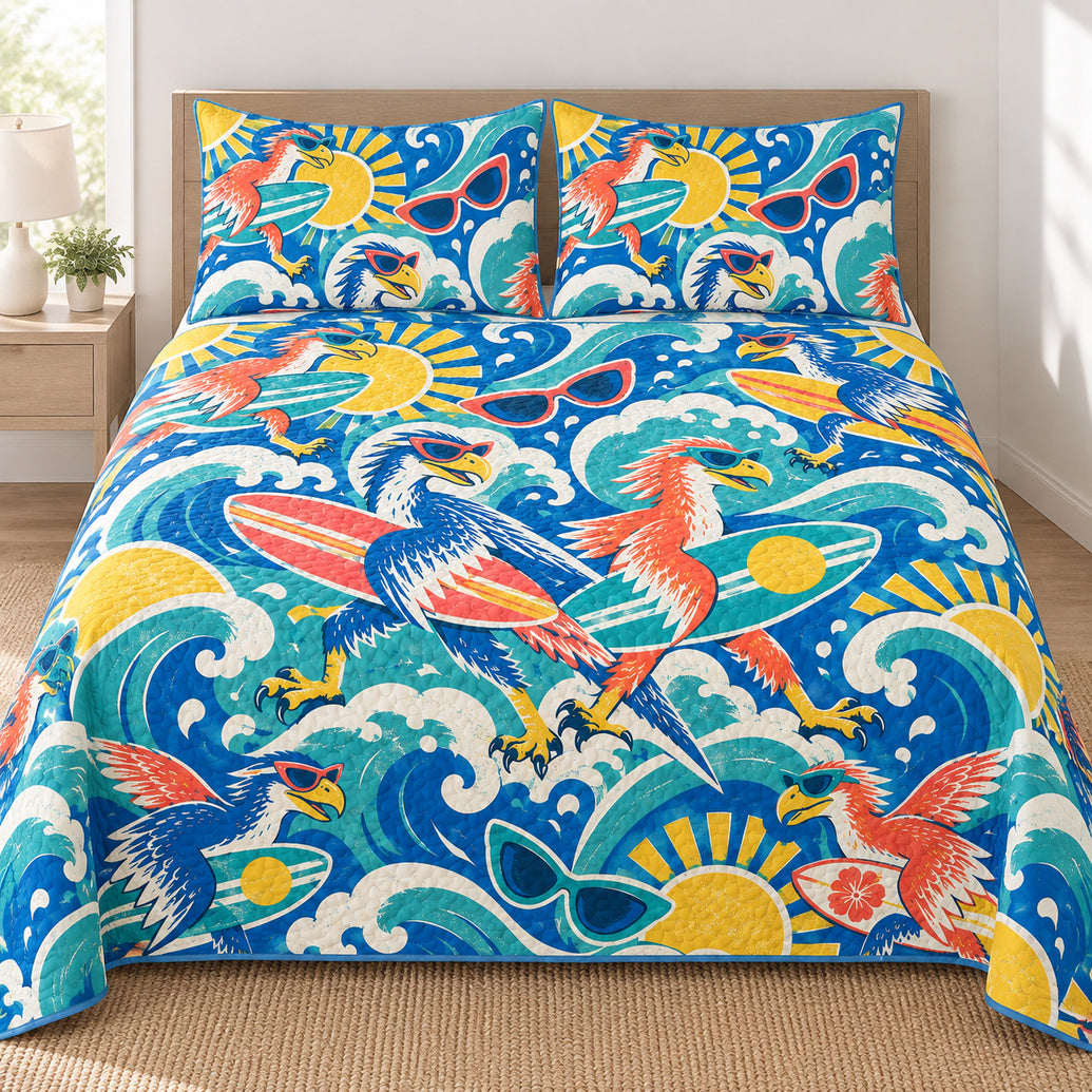 Surfboard Raptor Swell Bedding Set