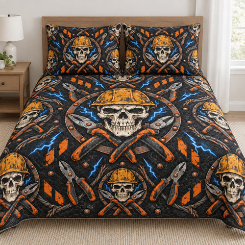 Cobalt Storm Crew Icons Bedding Set