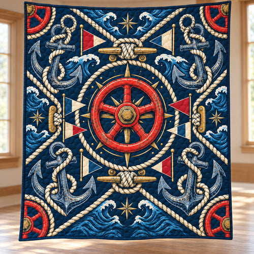 Harbor Valve Regatta Quilt Blanket