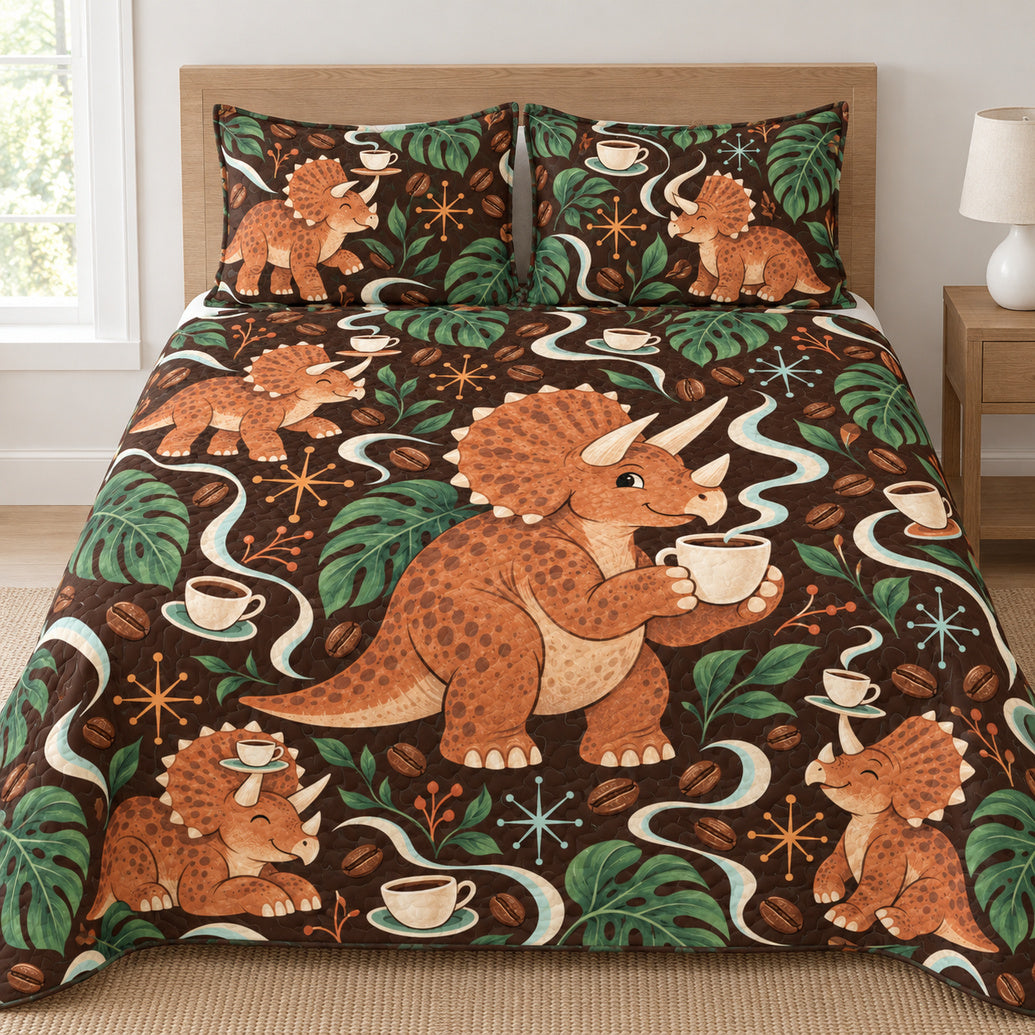 Triceratops Morning Parade Bedding Set