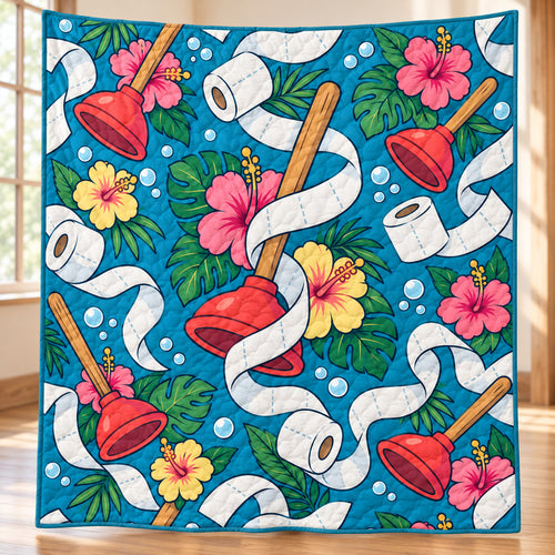 Plunge Into Paradise Quilt Blanket