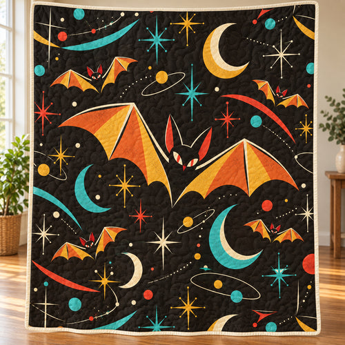 Atomic Bat Lounge Quilt Blanket