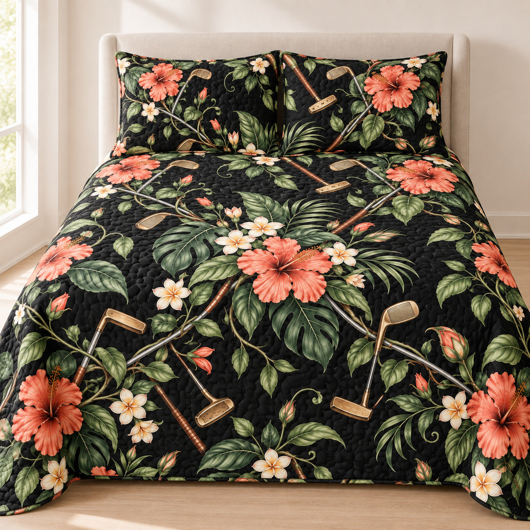 Hibiscus Ironwork Garden Bedding Set