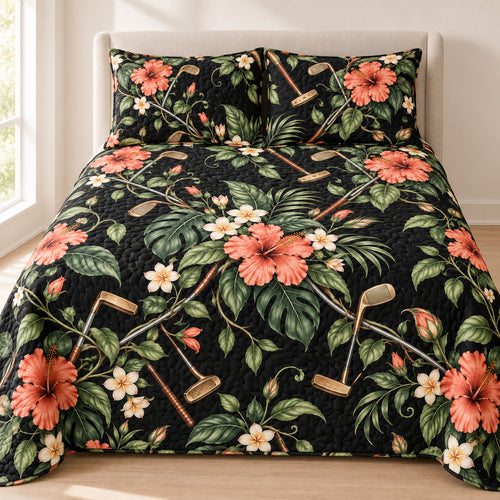 Hibiscus Ironwork Garden Bedding Set