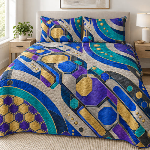 Aurora Plate Rhythm Bedding Set