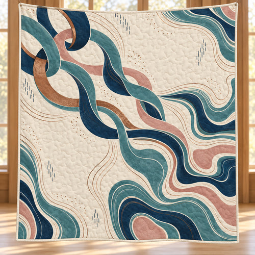 Liquid Link Topography Quilt Blanket