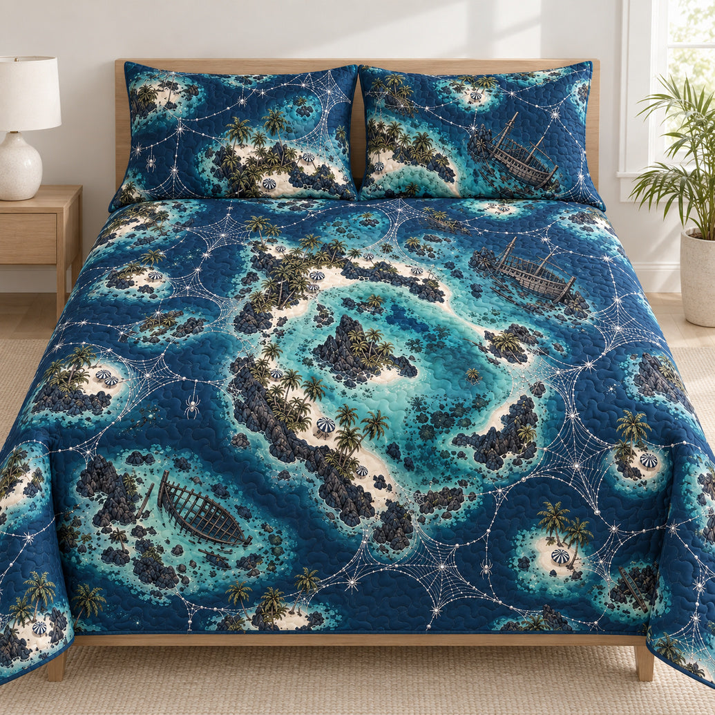 Cursed Atoll Lace Bedding Set