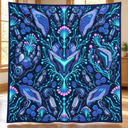 Circuit Reef Mecha Quilt Blanket