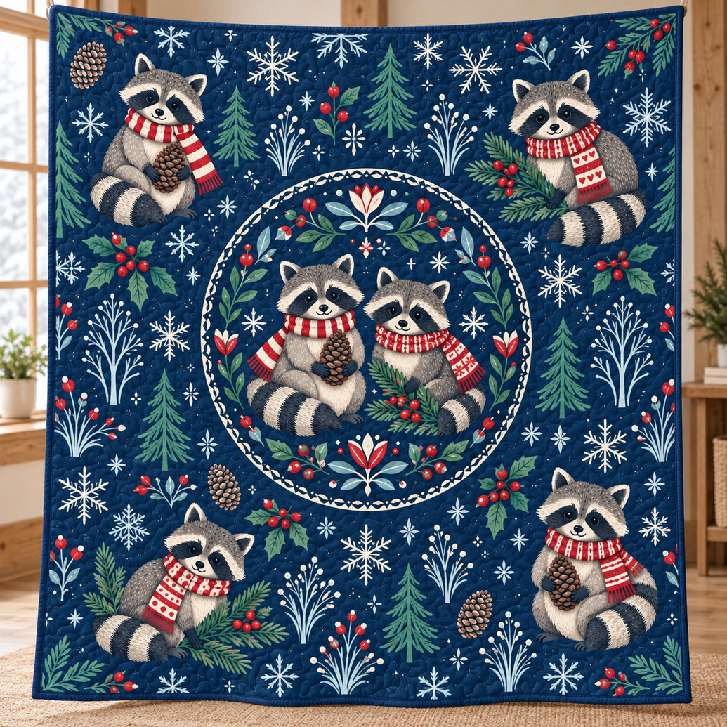 Snowcap Pinecone Prowlers Quilt Blanket