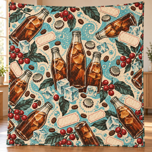 Soda Fountain Cold Brew Archive Quilt Blanket