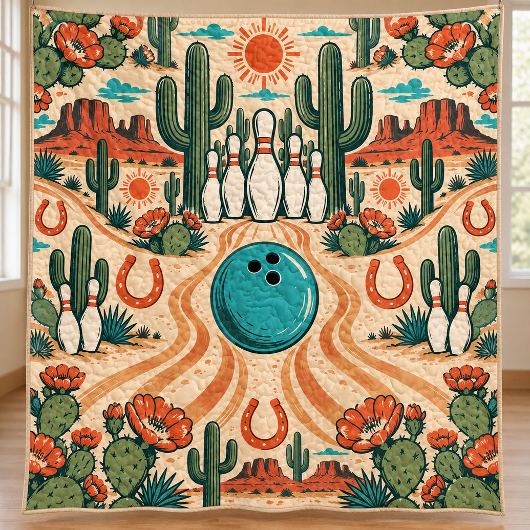 Saguaro Split Frame Quilt Blanket