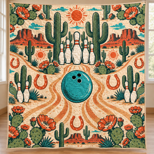 Saguaro Split Frame Quilt Blanket