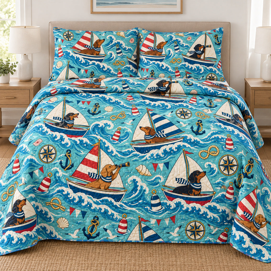Sailor Sausage Dog Regatta Bedding Set