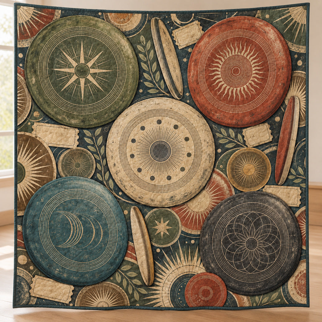 Heritage Disc Cabinet Quilt Blanket