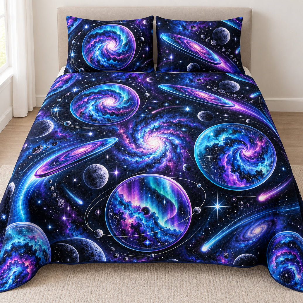Nebula Flight Discs Bedding Set