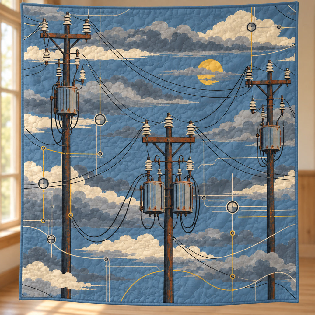 Substation Cloudline Atlas Quilt Blanket