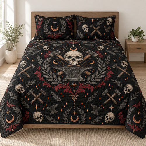 Nocturne Anvil Heraldry Bedding Set