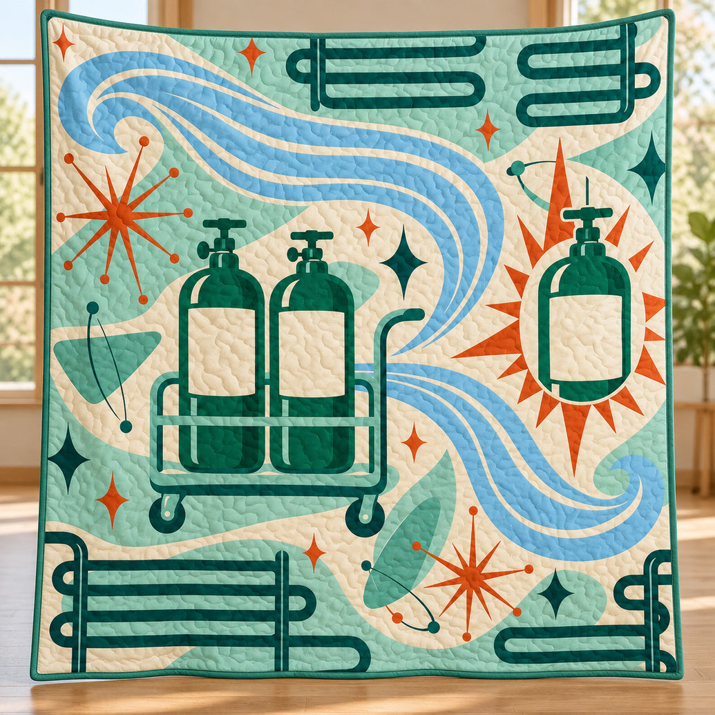 Cold Front Service Parade Quilt Blanket