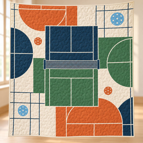 Quiet Court Mosaic Quilt Blanket