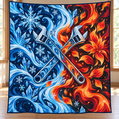 Firefrost Tool Shift Quilt Blanket