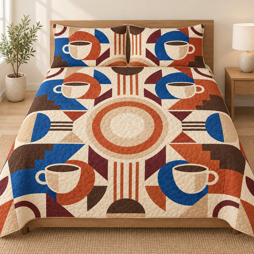 Latte Prism Cadence Bedding Set