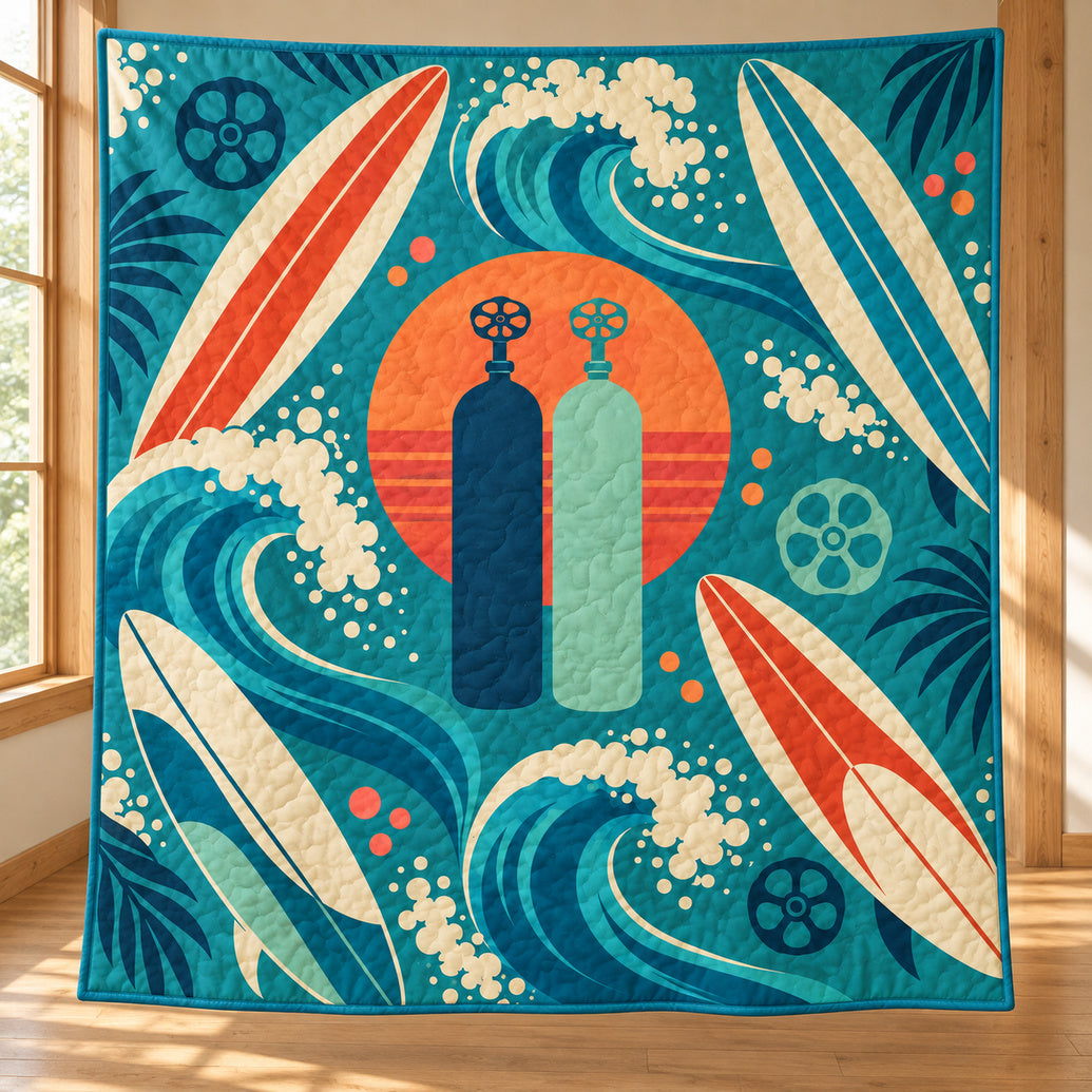 Sunbreak Cylinder Coast Quilt Blanket