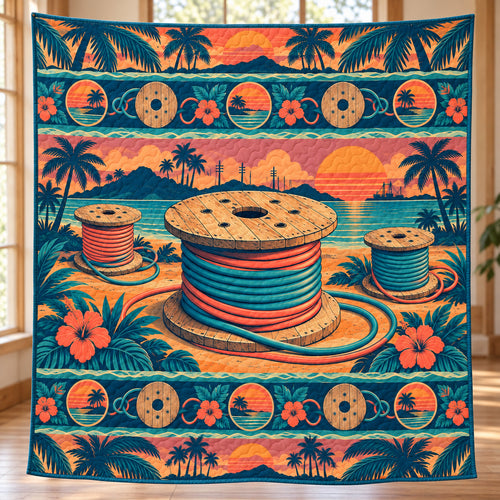 Sunset Spool Coastline Quilt Blanket