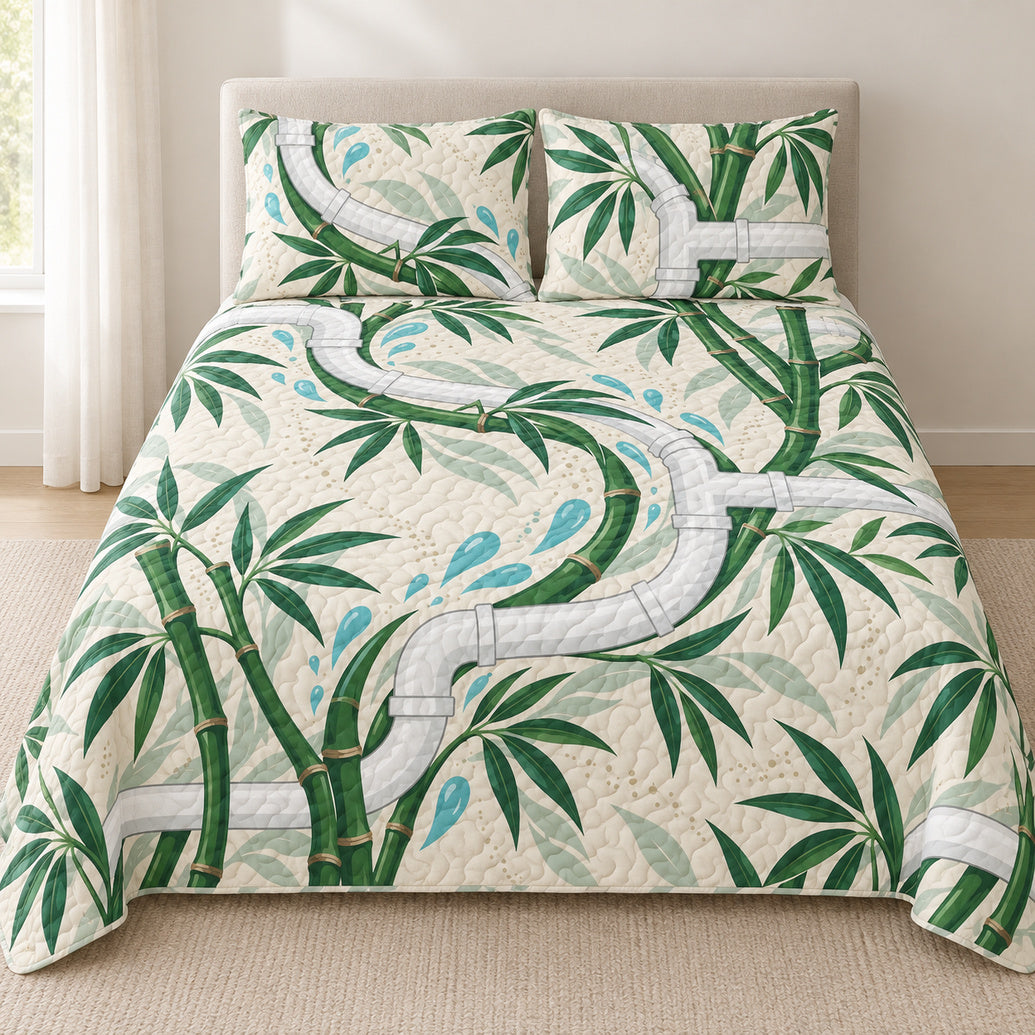 Bamboo Pipe Crosscurrent Bedding Set