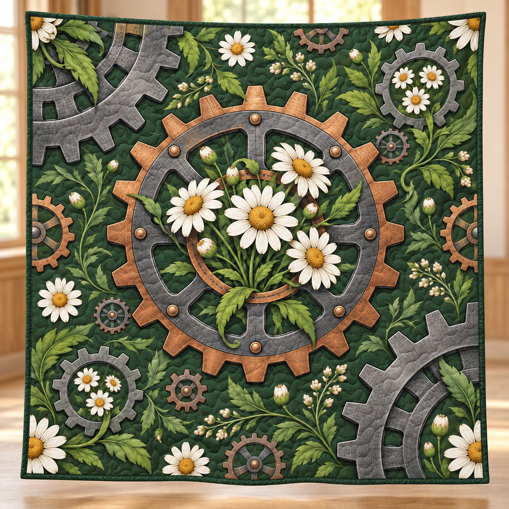 Mosswheel Daisy Conservatory Quilt Blanket