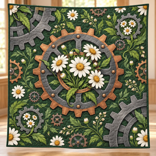 Mosswheel Daisy Conservatory Quilt Blanket