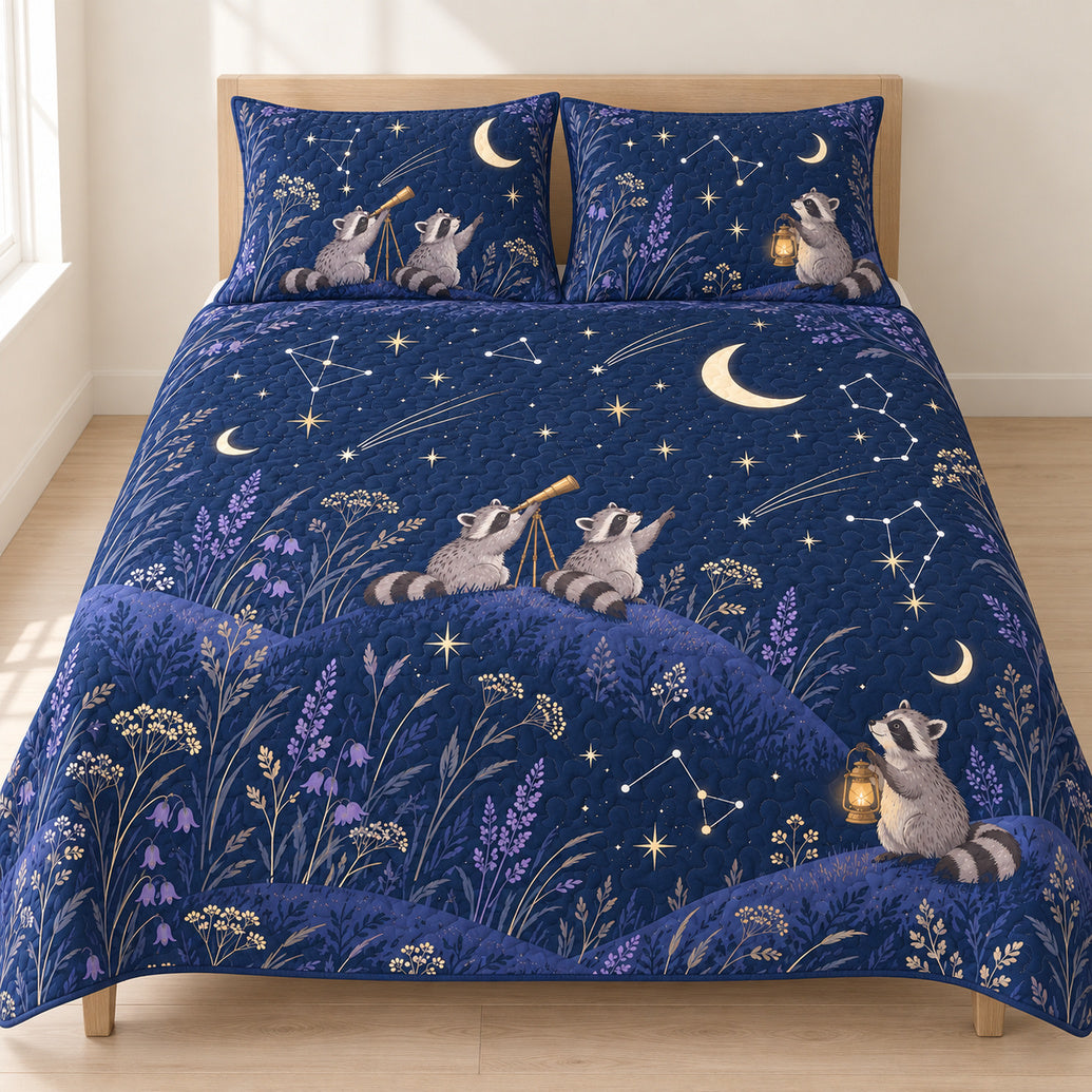 Stargazer Raccoon Knolls Bedding Set