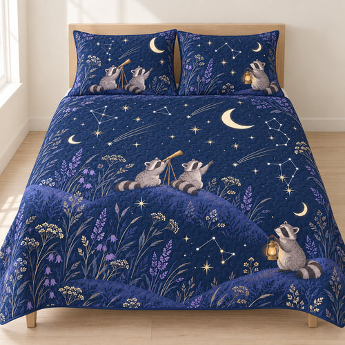 Stargazer Raccoon Knolls Bedding Set