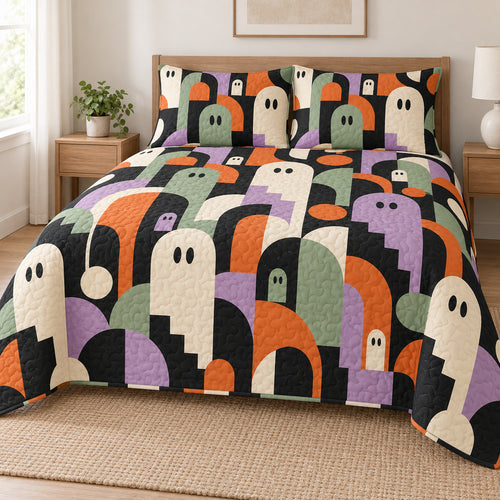 Blockwork Boo Parade Bedding Set