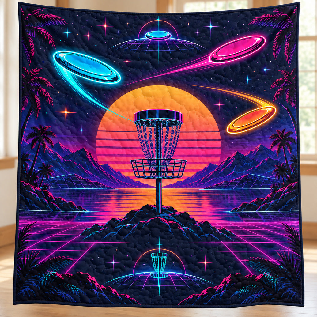 Afterglow Flight Grid Quilt Blanket