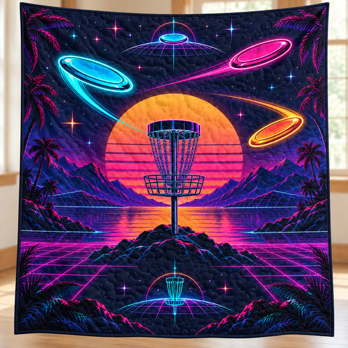 Afterglow Flight Grid Quilt Blanket