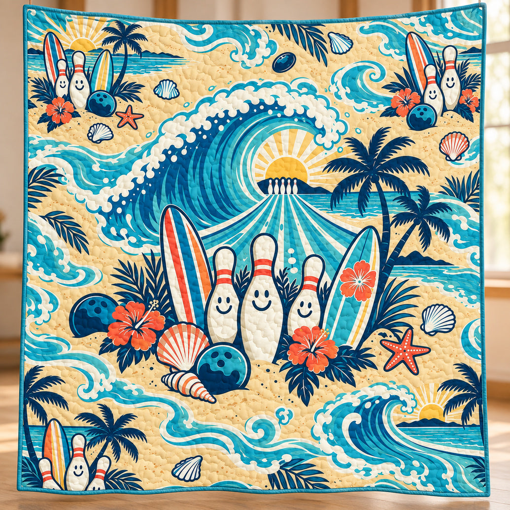 Surf Lane Shorebreak Quilt Blanket