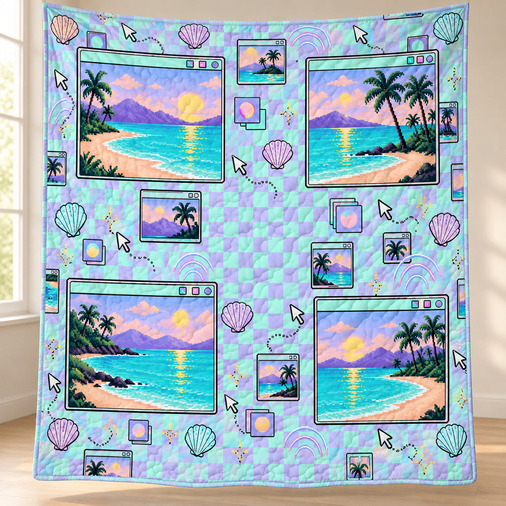 Browser Beach Memory Quilt Blanket