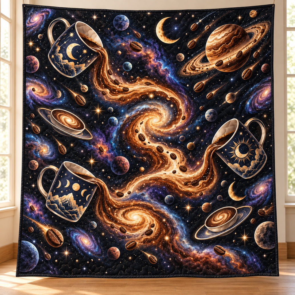Caffeine Nebula Drifters Quilt Blanket