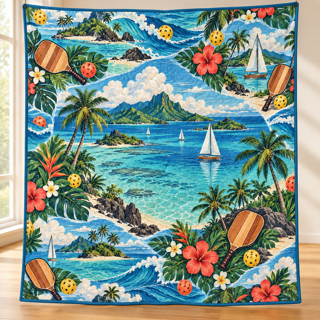 Island Serve Windows Quilt Blanket